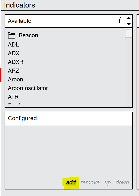 addindicator Add Beacon Indicator